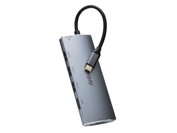 Udstyr USB-C han (Thunderbolt 3-kompatibel) 7 i 1 multifunktionsadapter/dockingstation