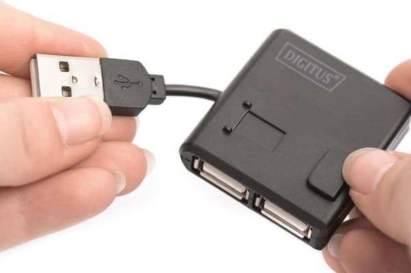 DIGITUS USB 2.0 High-Speed Hub 4-portar