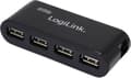 Miniatyrbild 1 av 4: LogiLink UA0085 4 portar USB 2.0 hubb Svart