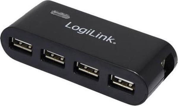 LogiLink UA0085 4 porttia USB 2.0 hub Musta