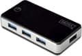 Miniatyrbillede 1 af 4: Digitus DA-70231 4 porte USB 3.2 Gen 1 hub Sort, Sølv