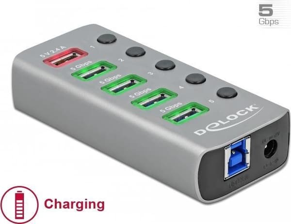 Delock - Hub - 4 x USB 3.2 Gen 1 - Desktop (63262)