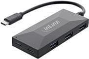 InLine USB 3.2 Gen.1 OTG Hub, USB Type-C till 2 Port Type-C och 3 Port Type-A, utan strömförsörjning, 35399