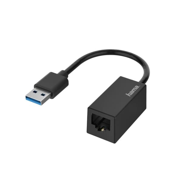 Hama netværksadapter, USB-stik - LAN/Ethernet-stik, Gigabit Ethernet