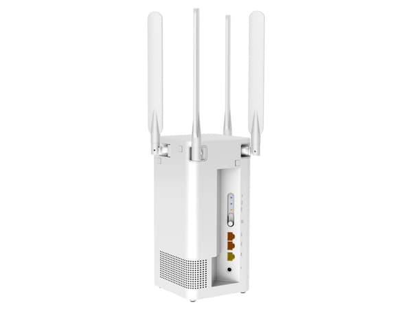 TOTOLINK NR1800X, Wi-Fi 6 (802.11ax), Dobbelbånd (2.4 GHz / 5 GHz), Ethernet/bredbåndsforbindelse, 5G, Hvit, Frittstående router