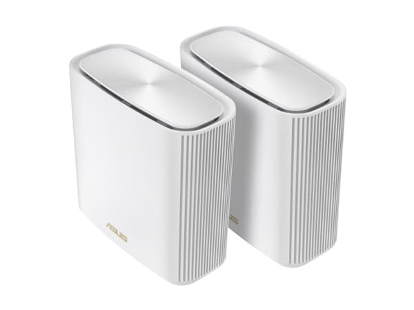 ASUS ZenWiFi XT9 - Wi-Fi-system - (2 rutere) - inntil 5700 kvadratfot - maske 1GbE, 2.5GbE - Wi-Fi 6 - Trippelbånd