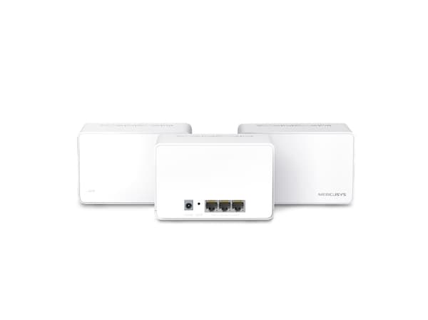 Mercusys Halo H80X (3-pack), Vit, Intern, Mesh-system, 650 m², Dual-band (2,4 GHz / 5 GHz), Wi-Fi 6 (802.11ax)