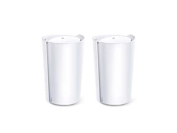 TP-Link DECO X95(2-PACK), Hvit, Innvendig lys, Mesh system, 570 m², <30 dBm(5 GHz), <30 dBm(2.4 GHz), Tri-band (2.4 GHz / 5 GHz / 5 GHz) Hvit