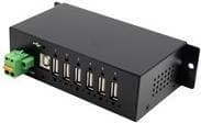 Exsys EX-1596HMVS - Hub - 6 x USB2.0 - DIN-skinne monteres (EX-1596HMVS)