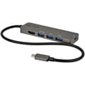 Miniatyrbillede 1 af 3: StarTech USB-C Multiport Adapter - USB-C til HDMI 2.0b 4K 60Hz (HDR10) - 100W Power Delivery Pass-Through - 4-Port USB 3.0 Hub - USB Type-C Mini Dock