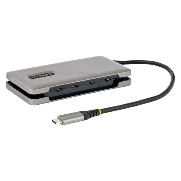STARTECH.COM 4-portars USB-C Hub - 4x USB-C-portar - 100W PD - USB 3.1 Gen 2 Hub 10Gbit/s - Bärbar - USB-C Splitter - USB-C Adapter/Hub (HB31CM4CPD3)