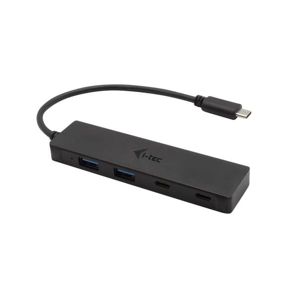 i-tec USB-C HUB - 2X USB 3.0, 2X USB-C med 19 cm USB-C-kabel