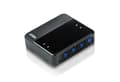 Miniatyrbild 1 av 3: 4-portars USB-switch Svart