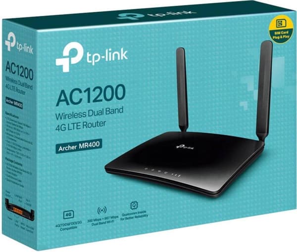 TP-Link AC1200 trådløs Dual Band 4G LTE-router