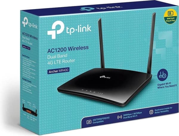 TP-Link AC1200 trådløs Dual Band 4G LTE-router