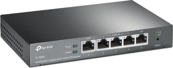 Gigabit VPN-reititin TP-LINK TL-ER605, 5 porttia