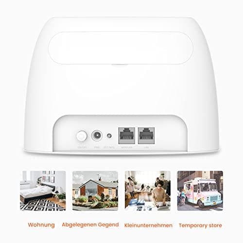 Tenda N300 trådlös router Fast Ethernet Single-band (2,4 GHz) 4G Vit