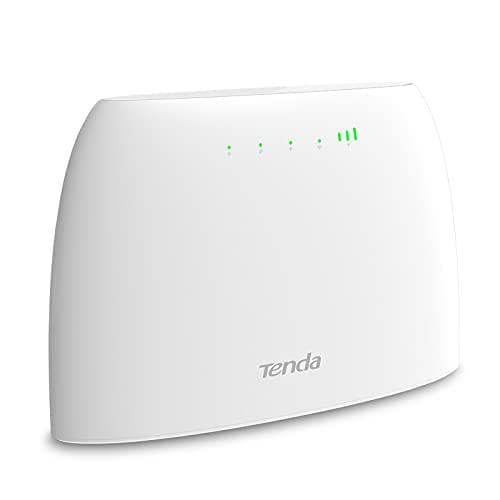 Tenda N300 trådlös router Fast Ethernet Single-band (2,4 GHz) 4G Vit Vit