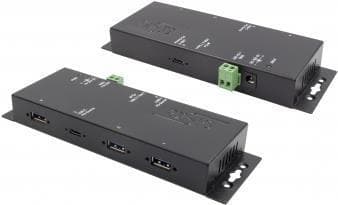 EXSYS GmbH 4-portars USB 3.2 Gen1 Metal HUB, 1 x PD C-kontakt (EX-1190HMVS-PD)