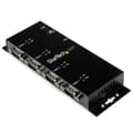 Miniatyrbillede 1 af 7: StarTech 4-ports USB til DB9 RS232 seriel adapterhub – Industriel DIN-skinne og vægmontering