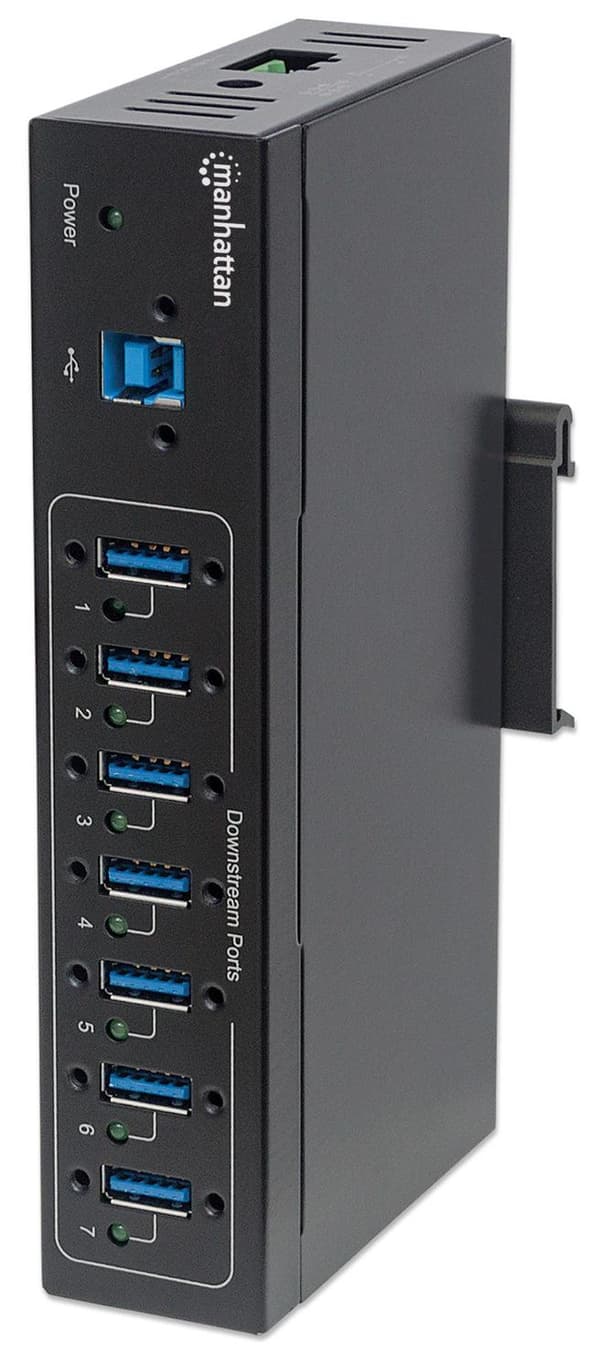 Manhattan 7-portars industriell USB 3.0 Hub - Hub - 7x SuperSpeed USB 3.0 - Desktop