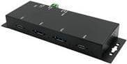 Exsys EX-1234HMVS - Hub - 4 x USB 3.2 Gen 2 - stationär, väggmonterbar - DC (EX-1234HMVS)