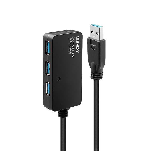 LINDY 43159 Kabel USB mini-a/BLE 0,5 m svart