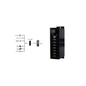 Exsys Ex 1177HMVS - Hub - 7 x USB2.0 - DIN-skinne monteres - DC (EX-1177HMVS)