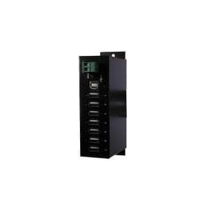 Exsys Ex 1177HMV - Hub - 7 x USB2.0 - DIN-skinne monteres - DC (EX-1177HMV)