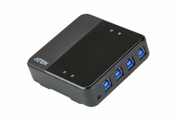 ATEN US3344 - USB Peripheral Sharing Switcher - 4 x USB 3.1 - Desktop (US3344)