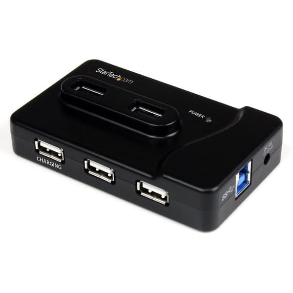 StarTech 6-ports USB 3.0/2.0 Combo Hub med opladningsport