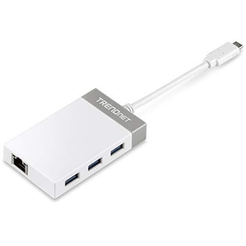 TRENDnet TUC-ETGH3 - Verkkosovitin - USB-C - 1000Base-T x 1 + USB3.0 x 3 (TUC-ETGH3)