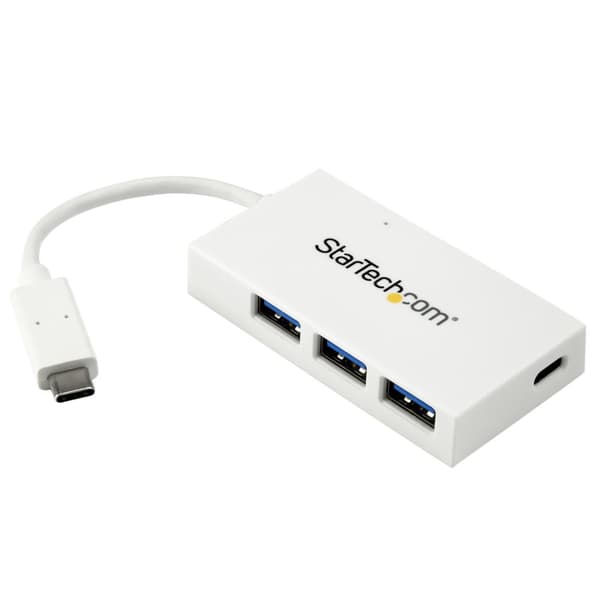 StarTech 4-ports USB-C Hub - USB-C til 1x USB-C og 3x USB-A - USB 3.0 - Hub - 3x SuperSpeed USB 3.0 + 1x USB 3.1 - Desktop