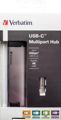 Miniatyrbild 1 av 6: Verbatim USB-C Multiport Hub med Gigabit Ethernet