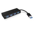 Miniatyrbild 1 av 3: RaidSonic ICY BOX IB-AC6104-B - Hub - 4 x SuperSpeed USB3.0 - Desktop (70408,IB-AC6104-B)