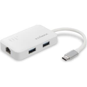 Edimax EU-4308 - Nätverksadapter - USB-C 3.1 - Gigabit Ethernet x 1 + USB3.0 x 3 (EU-4308)