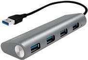 LogiLink USB 3.0 4-Port Hub - Hub - 4 x SuperSpeed USB 3.0 - Desktop