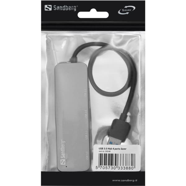 Sandberg USB 3.0 Hub 4 Ports Saver