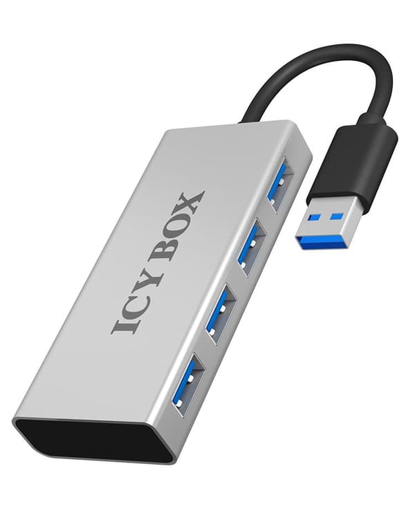 USB 3.0 Hub 4P plastik + aluminium cover