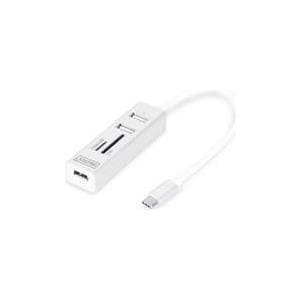 DIGITUS DA-70243 - Hub - 3 x USB2.0 - Desktop (DA-70243)