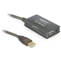 DeLock USB2.0 förlängningskabel 10m aktiv med 4 portar Hub - Hub - 4 x USB2.0 (82748)