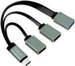 Logilink USB-C hub, 3-ports - Hub - 3 x SuperSpeed USB 3.0 - Desktop (UA0315)