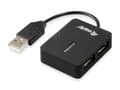 Miniatyrbild 1 av 6: Utrusta Life 4 Ports Rese-USB-hubb - Hub - 4 x USB2.0 - Desktop (128952)