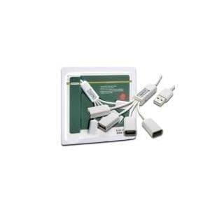 DIGITUS DA-70216 Slim Spider USB Hub - Hub - 4 x USB2.0 - Desktop (DA-70216)