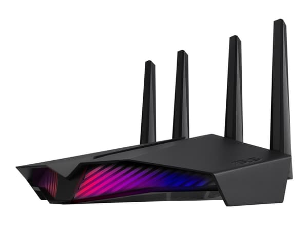 ASUS RT-AX82U, Wi-Fi 6 (802.11ax), Kaksitaajuus (2,4 GHz/5 GHz), Ethernet LAN, Musta, Pöytäreititin