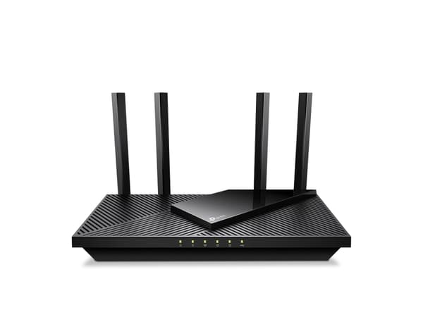 TP-Link Archer AX55 Pro, Wi-Fi 6 (802.11ax), Dobbelbånd (2.4 GHz / 5 GHz), Ethernet/bredbåndsforbindelse, Sort, Skrivebord/stolperuter Sort