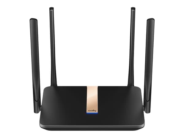 Cudy LT500D, Wi-Fi 5 (802.11ac), Dual-band (2,4 GHz / 5 GHz), Nätverksansluten (Ethernet), 4G, Svart, Bordsrouter