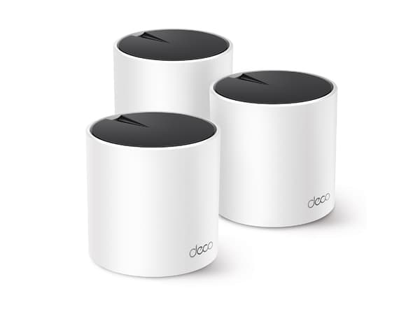 TP-Link DECO X55 (3-Pack), Vit, Intern, Mesh-router, Dual-band (2,4 GHz / 5 GHz), Wi-Fi 6 (802.11ax), 3000 Mbit/s