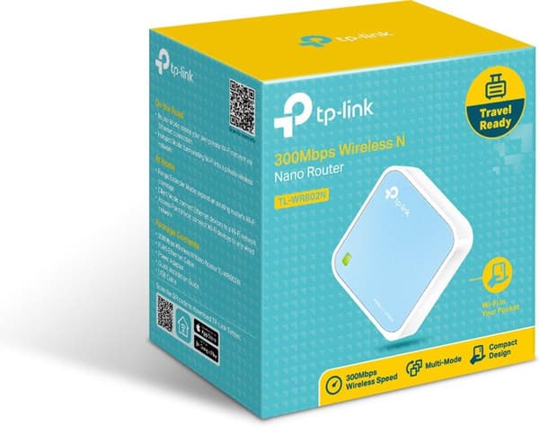 TP-Link 300Mbps trådløs N Travel WiFi-router