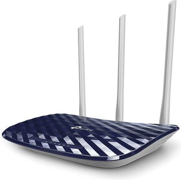 TP-Link Archer C20 AC750 V4.0 trådløs router Fast Ethernet Dual-band (2,4 GHz / 5 GHz) 4G Navy Sort, Hvid